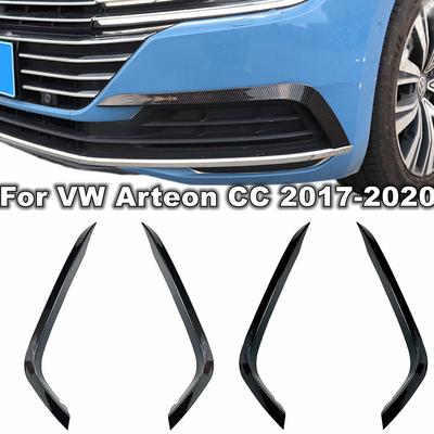 2 шт. для VW Arteon CC, передний бампер, ветровой нож, решетка, наклейка, накладка, полоса 2017 2018, комплекты кузова для стайлинга автомобилей, тюнинг