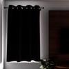100% Blackout Eyelet Curtain 135x180 Cm ECLIPSE Black, by Soleil d'Ocre