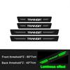 Luminous Car Door Threshold Anti Kick Protector Stickers Anti Scratch Trunk Guard Strip For Ford TRANSIT Car Interior Accessorry