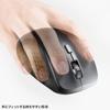Sanwa Supply Silent Wireless Mouse (with Side Wheel, 5 Buttons, Black) MA-WBS524BK
