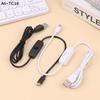 Удлинительный кабель USB Type-C с выключателем Вкл/Выкл, удлинительный кабель USB на Type C для USB-лампы, USB-вентилятора, светодиодной ленты, лампочки, света