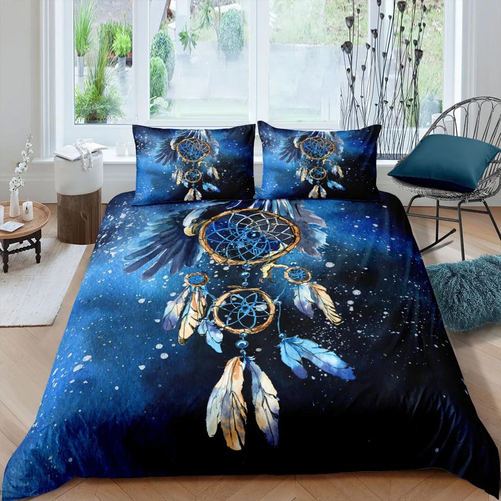 Dream Catcher Bedding Set Elegant Bohemian Duvet Cover Queen 240x220 Ethnic Quilt Cover Single Double King Comforter Bed Cover