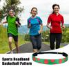 Спортивная повязка на голову для девочек, эластичная повязка на голову с рисунком баскетбола для футбола, бега, спортивные аксессуары