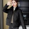 Short down cotton-padded clothes for women's winter new stand-up collar, light and fashionable casual warm cotton-padded clothes, and small jackets ar
