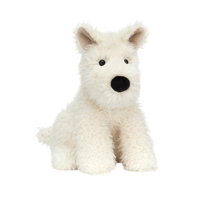 Jellycat Серия Собаки Монро Шотландский Терьер Вест Хайленд Уайт Терьер Кукла Плюшевая Кукла Высота 23 см