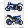 1/12 Yamaha YZF-R1M Alloy Racing Motorcycle Model Diecast Street Sports Motorcycle Model Simulation Sound and Light Детские игрушки Подарок