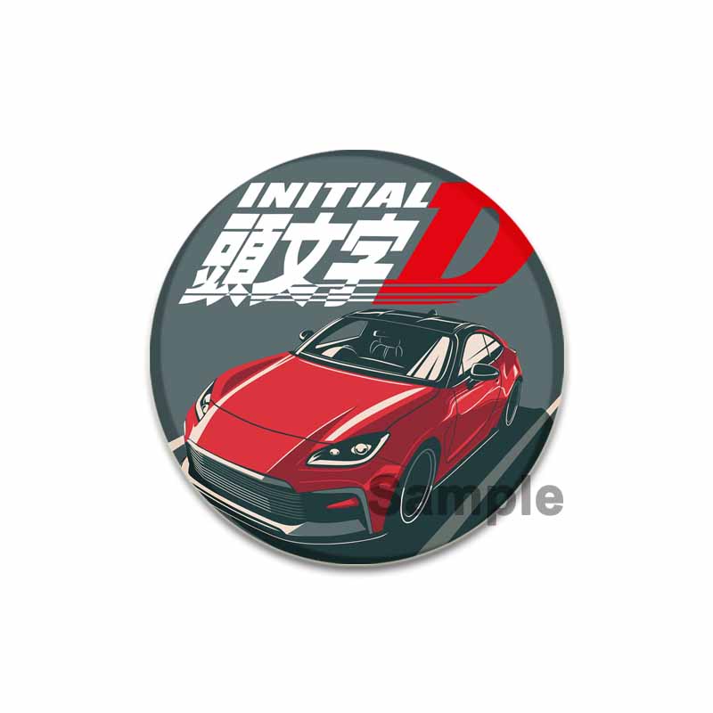 32/44/58MM Initial D Anime Enamel Pins for Clothes Bag Decor Round Cartoon Brooches On Backpack Racing Badge Jewelry Gift Accessory