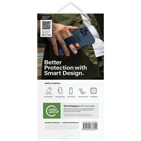 UNIQ Heldro Mag iPhone 15 Pro Max 6.7" Magclick Charging case black/vapour smoke