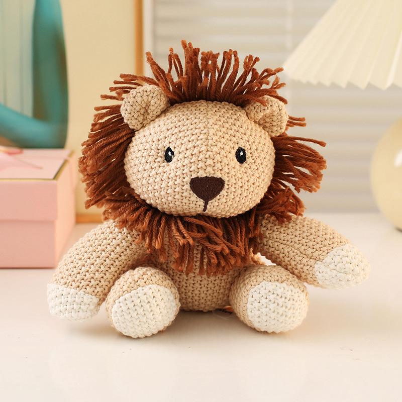 Cotton Rope Cartoon Toy Pp Cotton Stuffed Triceratops Tyrannosaurus Elephant Ocean Animal Plushie Sleeping Companion Gift