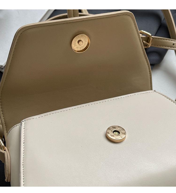 Женская сумка через плечо контрастного цвета, маленькая квадратная сумка