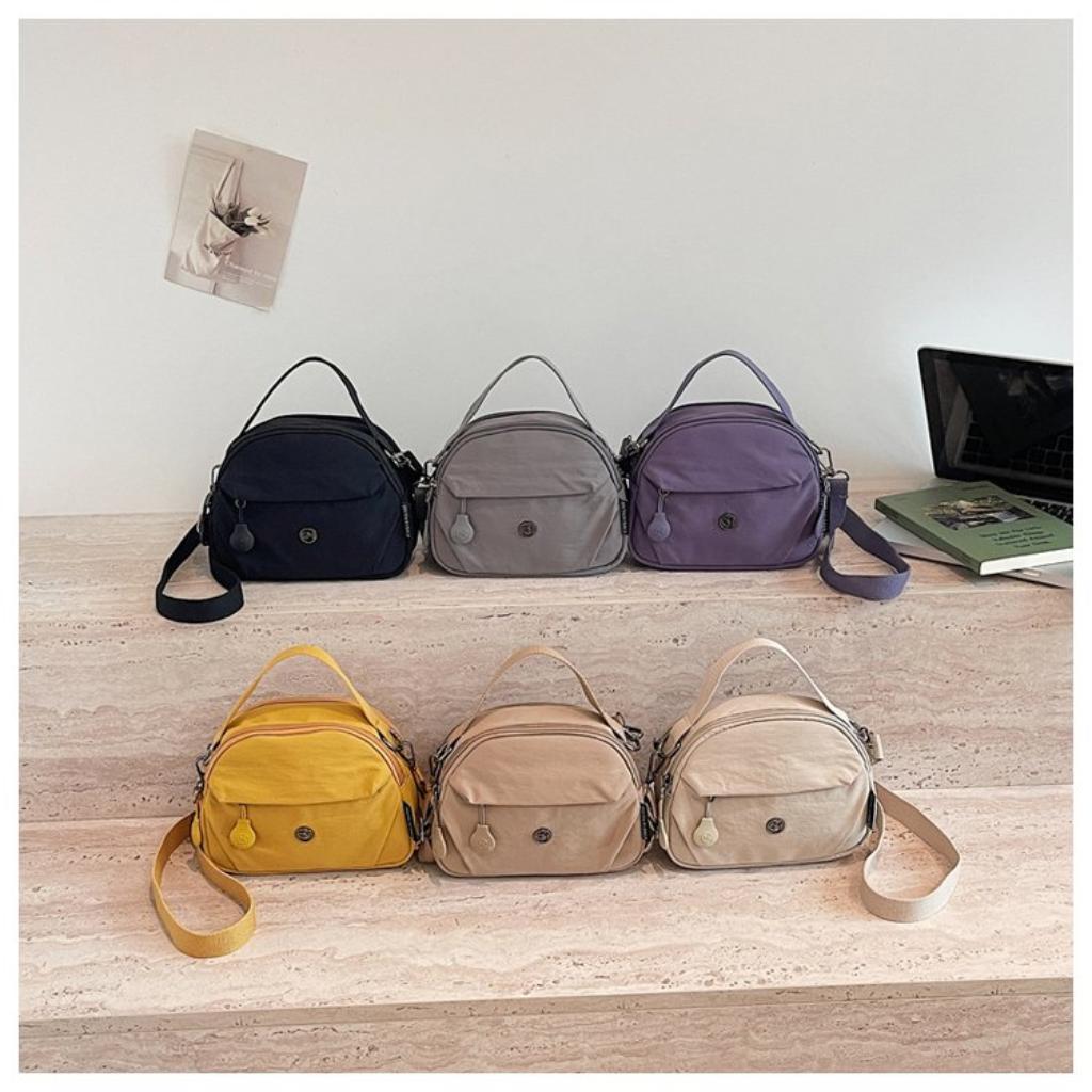 Shoulder Crossbody Handbag Women Nylon Multi Compartment Daily Commute