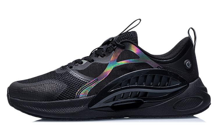 Li Ning Comet Breathable Low top Running Shoes Men's Black AGLR037-1