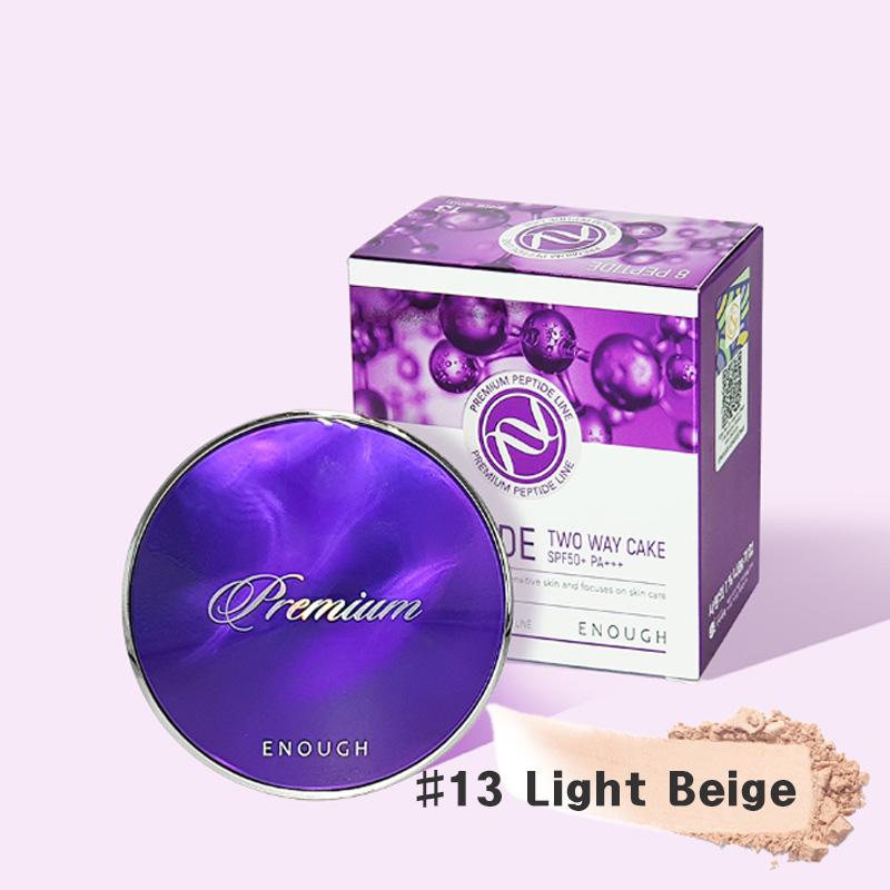 ENOUGH Premium Ultra X10/ 8Peptide/ Rich Gold Two-Way Cake SPF50+ PA+++ with Refill 11g (20 Options)