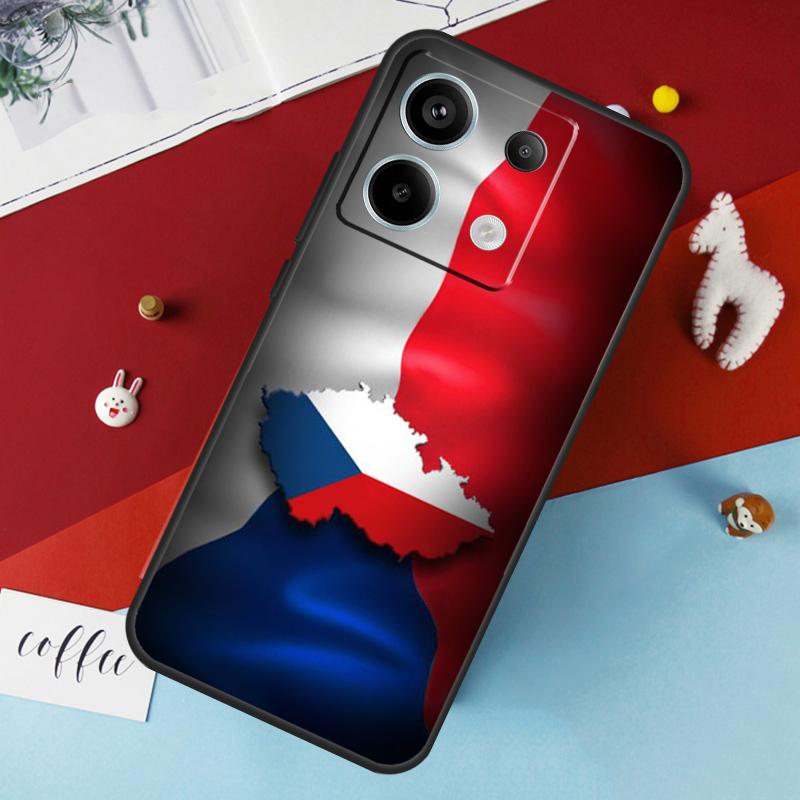 Чехол с чешским флагом для Xiaomi Redmi 12 13C 12C 10C 9C Redmi Note 13 9 10 11 12 Pro 9S 10S 11S 12S