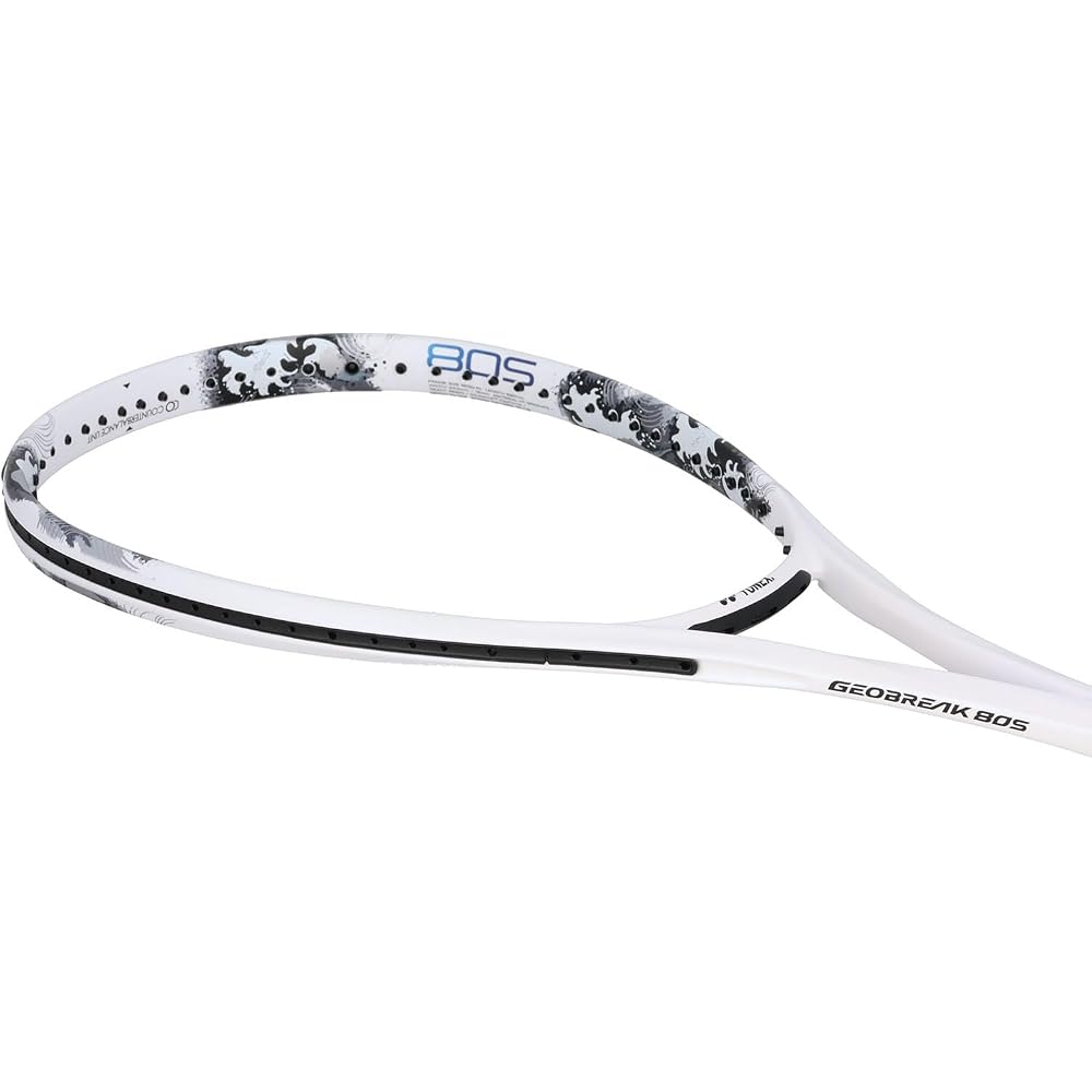 YONEX Geobreak 80S Tennis Racket Proud White UL0 02GB80S Lightweight Design for Soft Tennis