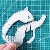 Мультяшный кот Металлические режущие штампы Трафарет для DIY Скрапбукинга Фотоальбома Тиснения Бумажных Открыток Поделок Высечки