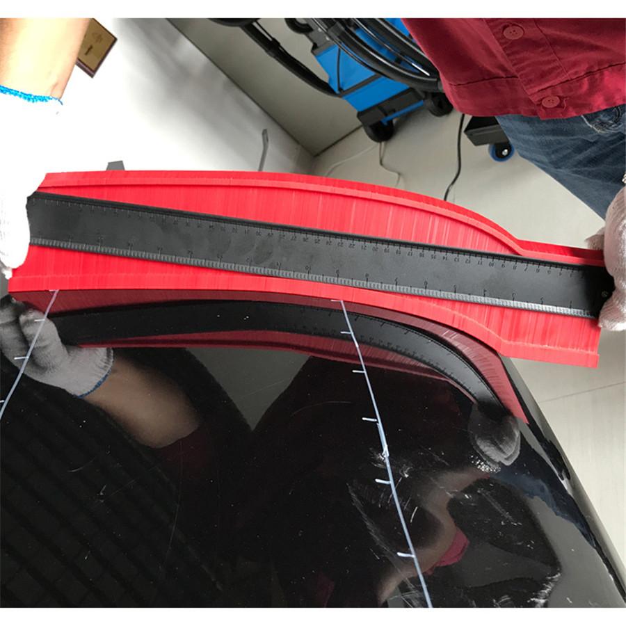 50CM Car Body Dent Measuring Tool Repair Scale Ruler Panel Frame Profile Gauge 1
