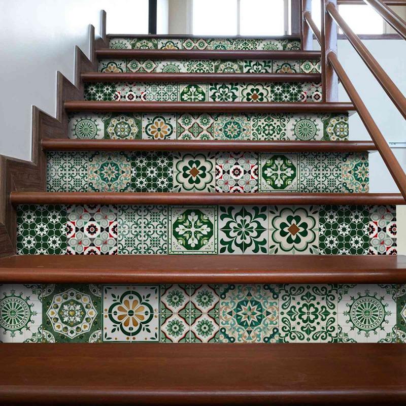 24pcs 15x15cm Tile Decorative Sticker PVC Self Adhesive Wallpaper