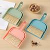 Small Broom with Dustpan Set with Handle Soft Bristles Handheld Countertop Mini Dust Pan with Broom Sweeper Set