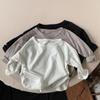 Bamboo Cotton Long Sleeve T-shirt for Boys & Girls - 2025 Spring/Autumn Korean Style Base Layer