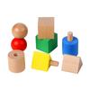 Nuts Wooden Blocks Baby Montessori Toys Fine Motor Skill Sensory Games Geometric Screws Shape Matching Toddlers Educational Toys