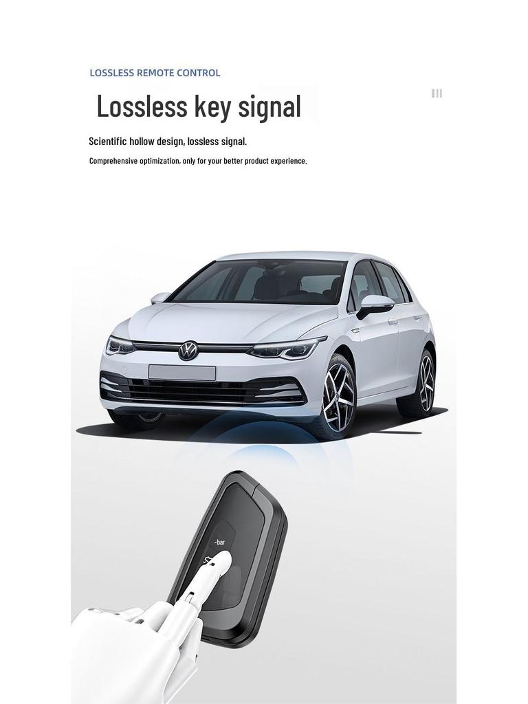 Volkswagen New Golf 8 Key Bag: Aluminum Alloy High-End Creative Key Cover