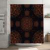 Роскошная тканевая шторка для душа с узором, водонепроницаемая, для декора дома, ванной комнаты
