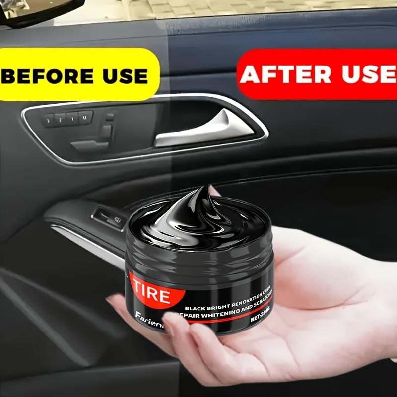 Automotive Interior Repair Wax for Deep Cleaning Protection Glossy Finish Suitable for Instrument Panels Seats Bumpers Tires