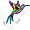 Inspirational Sculpture Metal Hummingbird Garden Backyard Wall Decoration Art Craft Sculptures