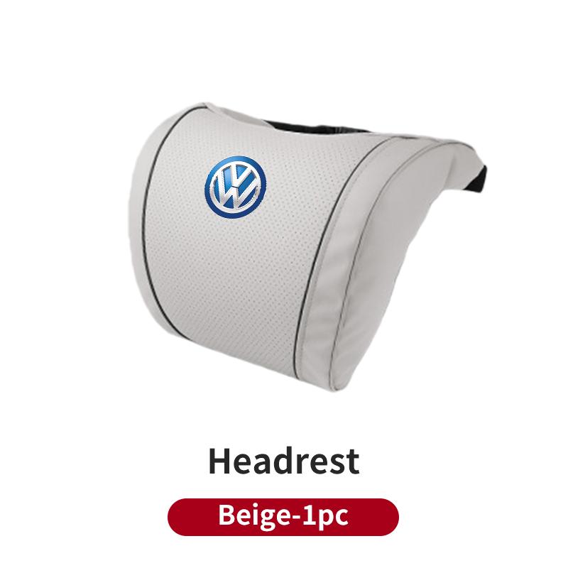 Cup Holders Car Seat Headrest Lumbar Support Neck Pillow Waist Cushion Backrest For Volkswagen VW Scirocco Jetta Beetle Golf Pas 4HNK