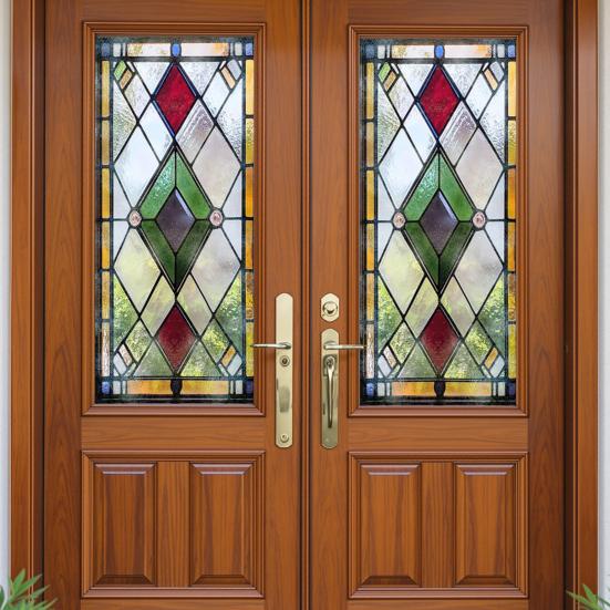 Пленка для конфиденциальности витражного окна Винтажная декоративная матовая Статическое прилипание Водонепроницаемая ПВХ Многоразовая Блокирующая УФ-излучение Наклейка на стекло Покрытие