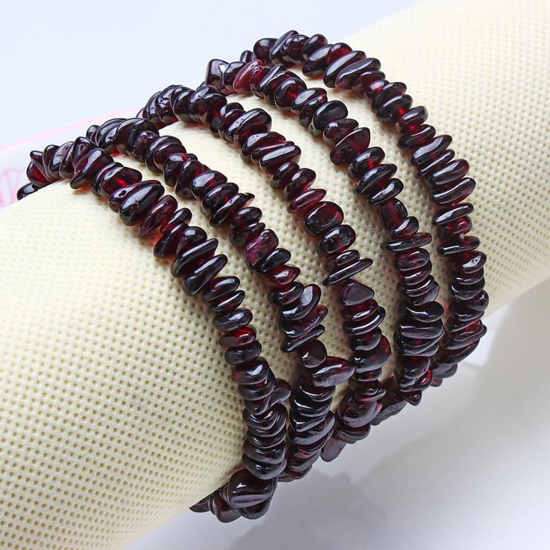 Браслет из натурального граната с кристаллами, очаровательный женский браслет, ювелирный подарок