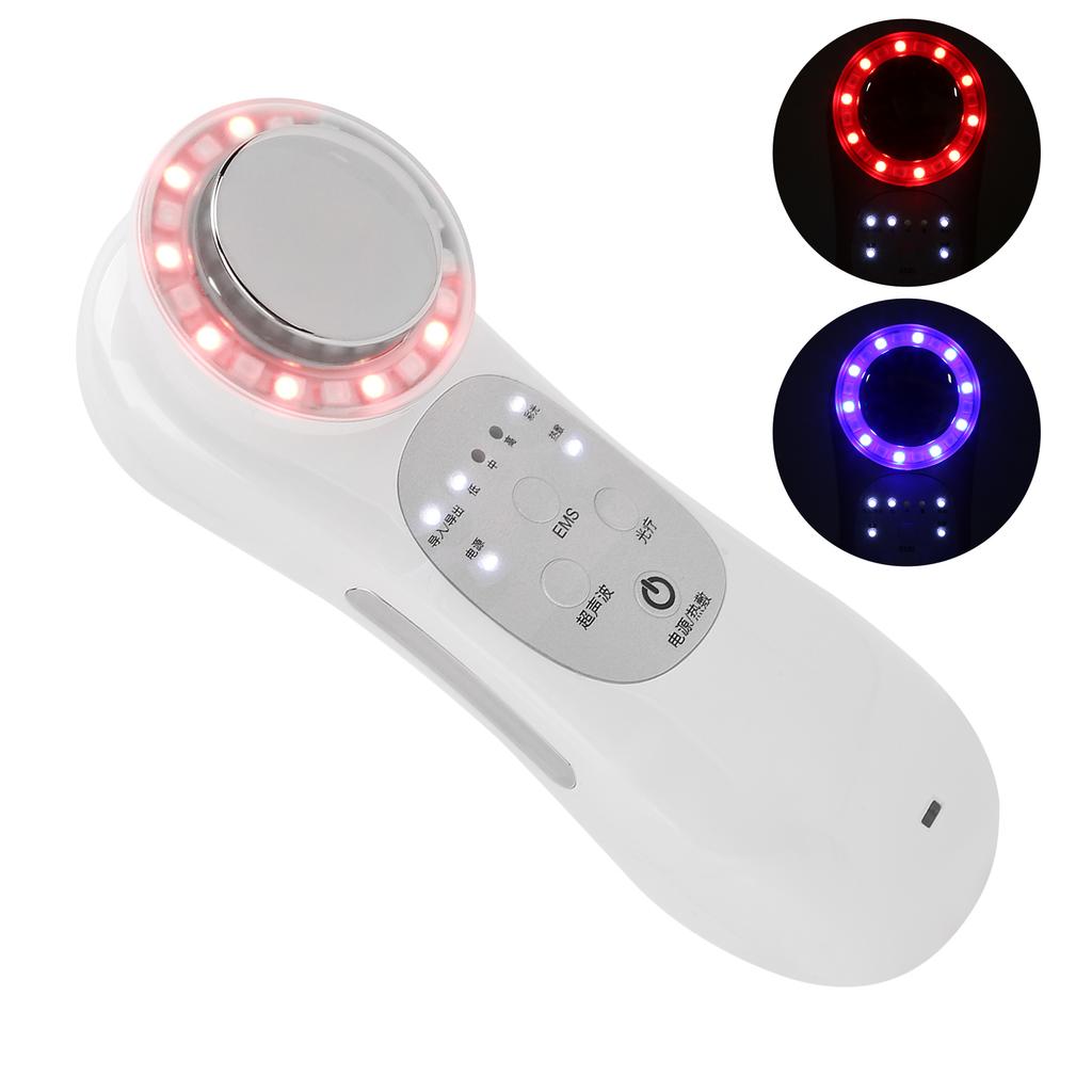 Red Blue Light Therapy Beauty Machine EMS 42   Celsius   Face Cleaning Skin Rejuvenation DeviceWhite