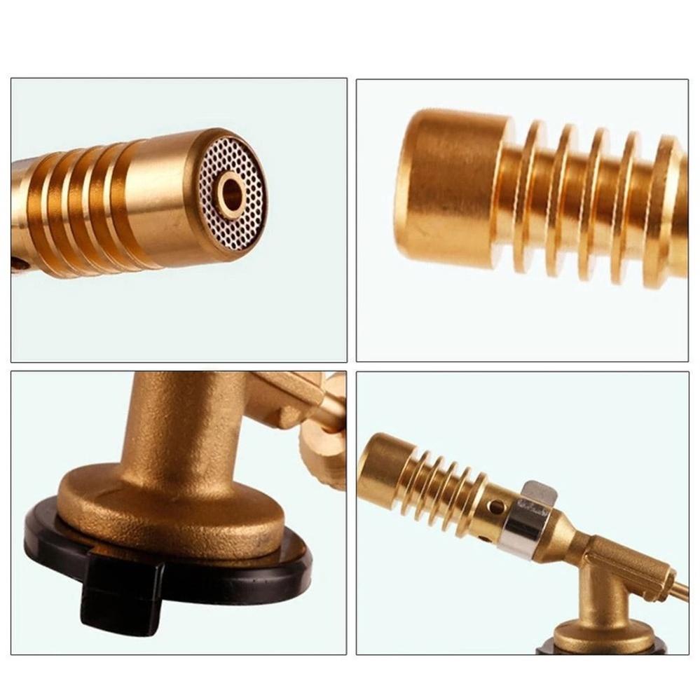 1 Pcs Flame Gas Torch Flame Gun Blowtorch Cooking Soldering Butane AutoIgnition Lighter Heating Camping