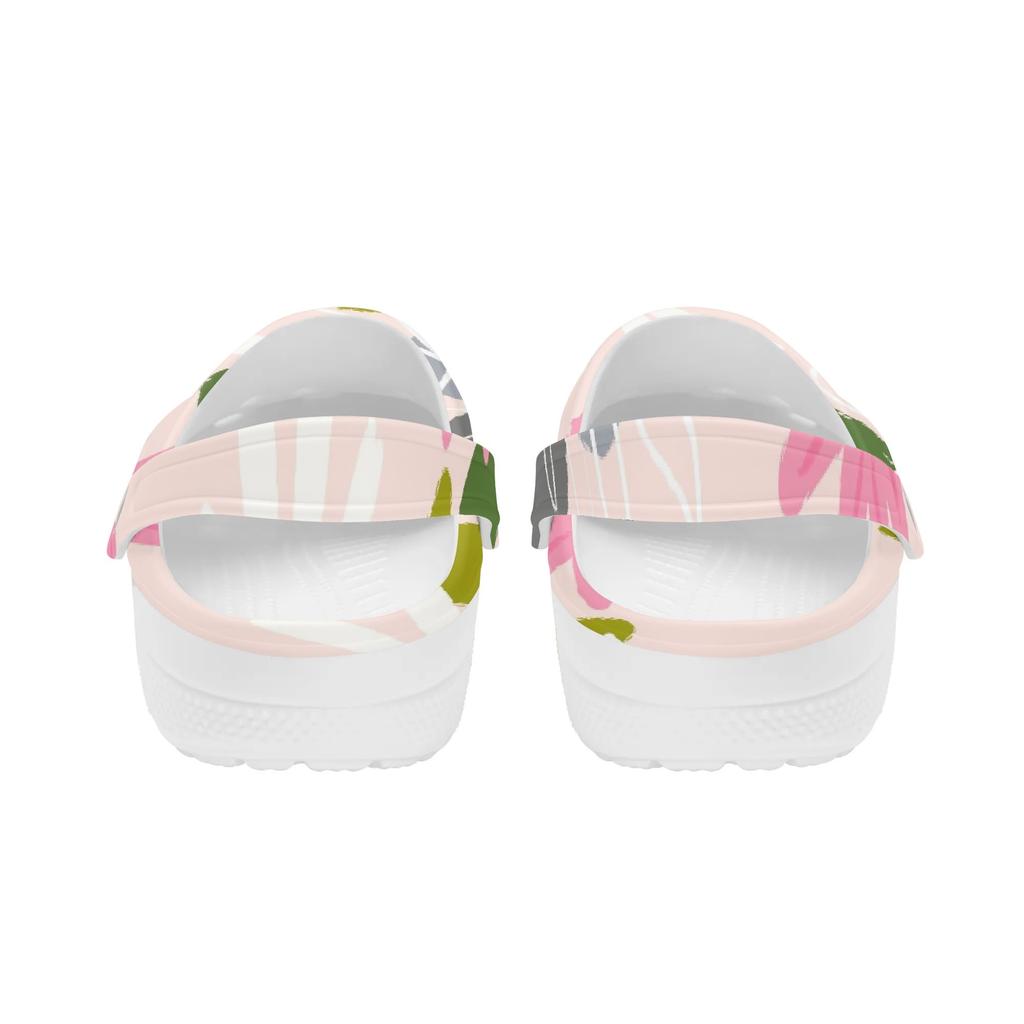 Color Print EVA Clogs Women Men Ventilated Breathable Slip On Casual Shoes Soft Sole Summer Sandals Lightweight Daily Wear