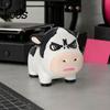 Мультяшная фигурка животного 3D-печатная фигурка молочной коровы, статуэтка крупного рогатого скота для декора стола, мини-скульптура для дома и офиса, подарок для любителей