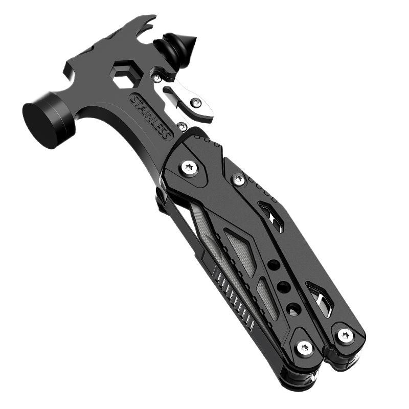 Многофункциональный уличный инструмент: Плоскогубцы, Молоток, Складной нож, Стеклобой для автомобиля