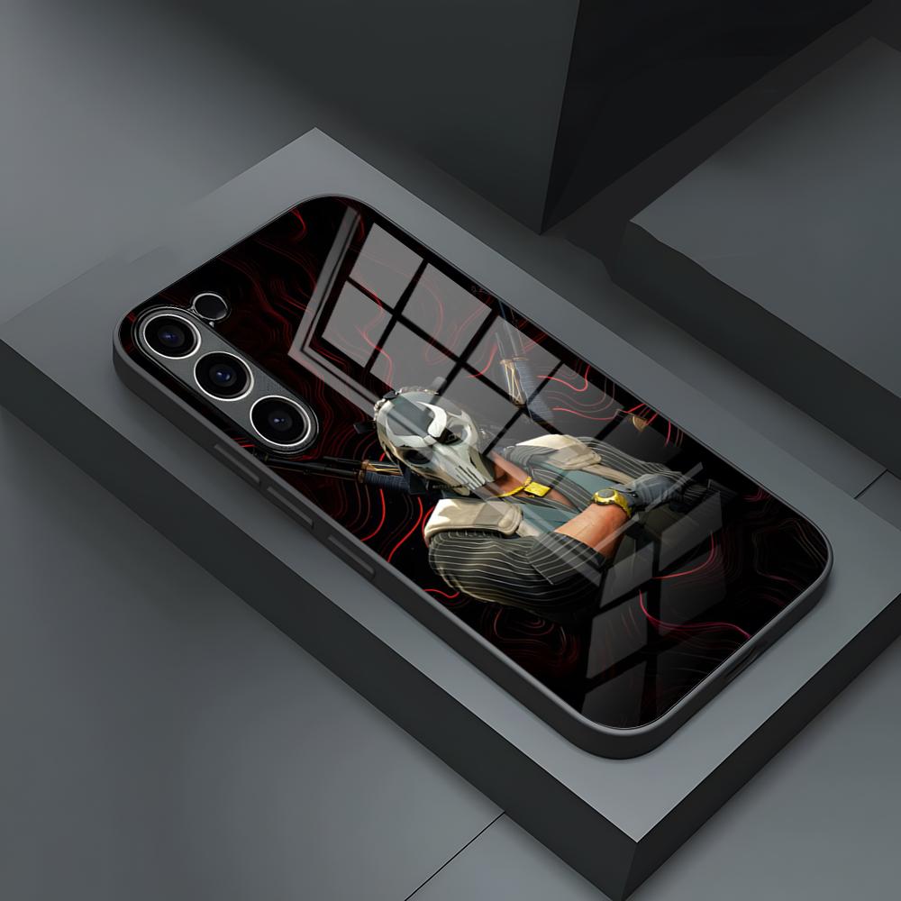 Чехол для телефона Counter-Strike CS2 Игровой для S24 Ultra Samsung S23 Fe S22 S20 S21 Plus Galaxy A54 A34 A24 A53 Note 20 Стеклянная крышка