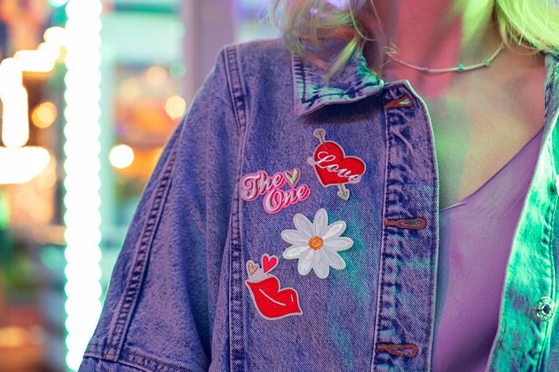 Love Iron-On Patches, Mix, 5.5-6.5X3.5-4.5Cm, 4Pcs