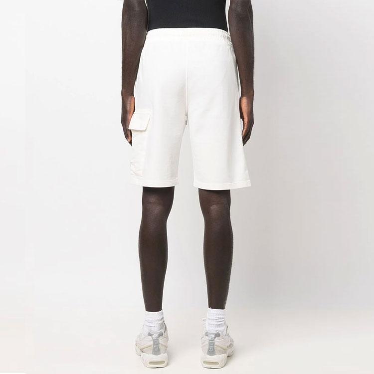 C.P. Company Drawstring Waist Solid Color Casual Shorts Men shorts White 12CMSB021A002246G103