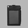 ID Card Holder Zipper Pocket 2 Sided 5 Cards Slots Keychain Lanyard for Mens Bus Subway Card Pouch
