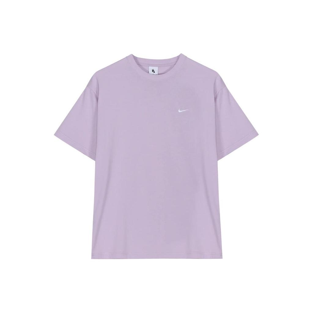 Nike Embroidered Logo Crew Neck Short Sleeve T-Shirt Men Tops Purple CV0559-530