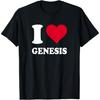 Красное Сердце Я Люблю Genesis Футболка