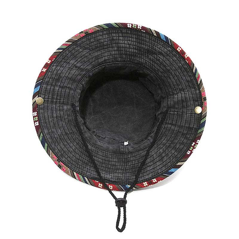 Персонализированная шляпа рыбака в этническом стиле, модная шляпа от солнца на весну и лето, винтажная шляпа с большими полями в старом уличном стиле