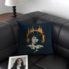 JJIM MMORRISON Band Cushion Cover Natural Linen Organic Fabric DoubleSided Printing Sofa Home Decor Gift Pillow Case