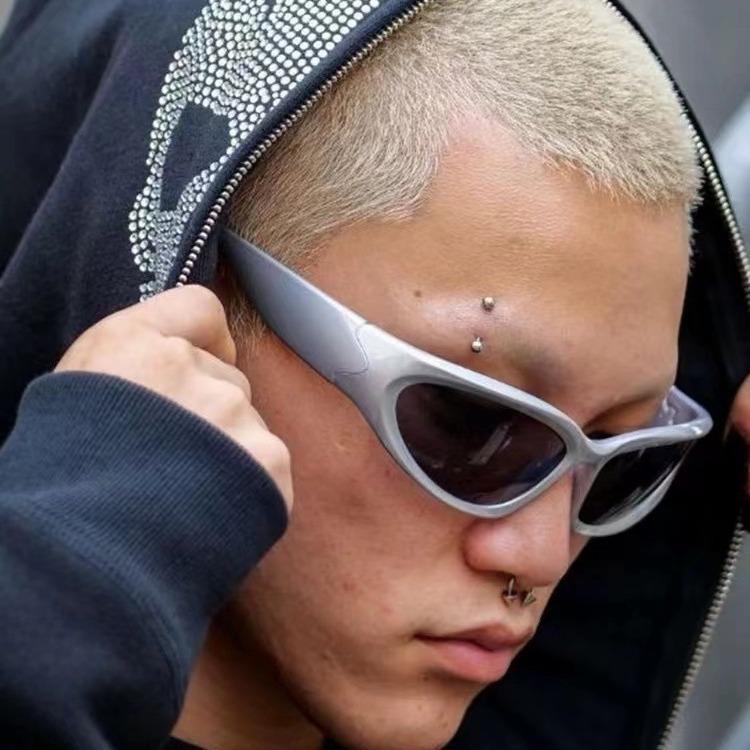 Технологичные солнцезащитные очки Мужские и женские спортивные солнцезащитные очки Панк-очки Тонированные очки-авиаторы