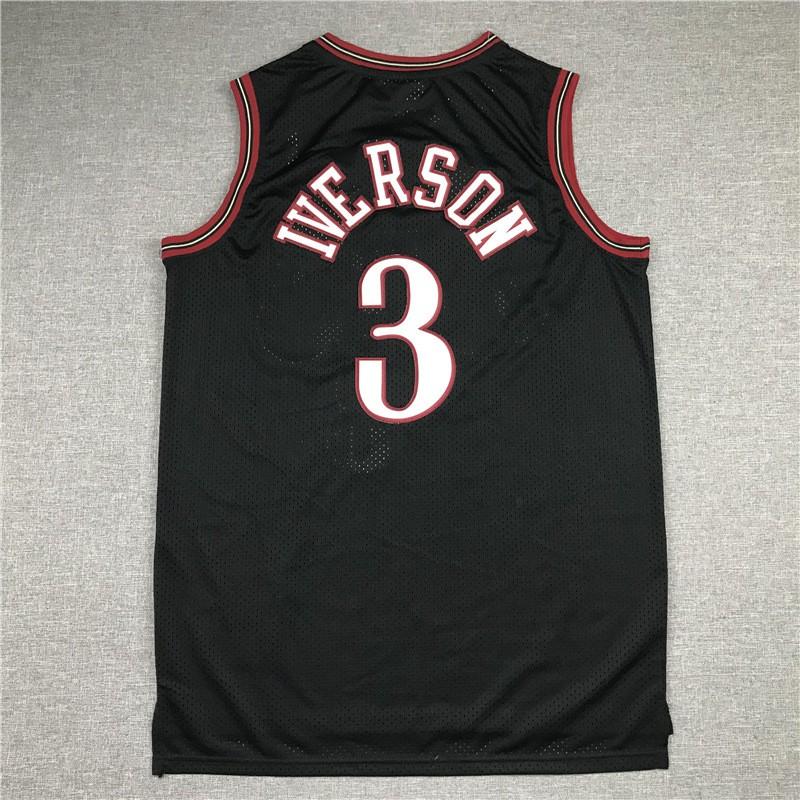Philadelphia 76ers 3 Allen Iverson Basketball Jersey Mesh Stitched NBA Fan Wear Unisex Adult