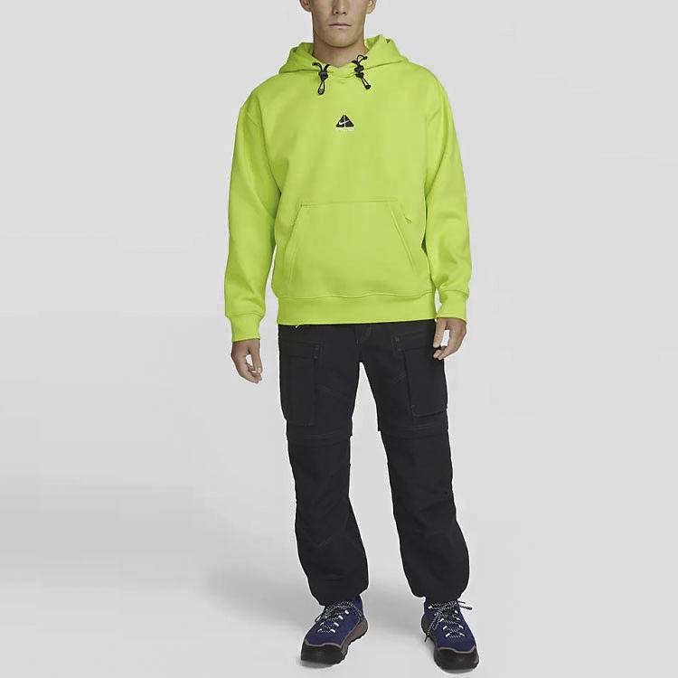 Nike ACG Термо Пуловер Спортивный Утепленный С Флисовой Подкладкой С Капюшоном Толстовка Унисекс Ярко-Желтый DH3088-389