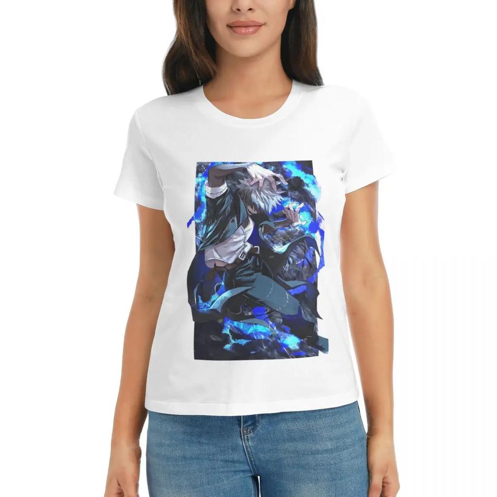 Women TShirt My Hero Academia Dabi Anime Unisexga MHA Blueflame Short Sleeve Tees ONeck Cotton T Shirts Clothes Tops Streetwear