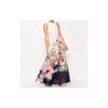 Beautiful Lady Women Floral Summer Beach Boho Style Long Chiffon Dress For Parties And Evenings